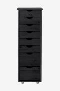 Loft24Kommode Gava 8 skufferSvartKommoderFra Homeroom