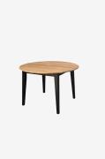 Wood FurnitureSpisebord Eka Black Base , 115-155-195 cm rundt, dobbelt...