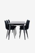 Venture HomeEllis spisebord med Polar spisestolSvartSpisegrupperFra Ho...