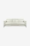Loft24Sofa 3-seters sofa med 2 manuelle hvilestoler LundHvit3-seters s...