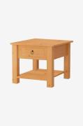 Loft24Salongbord med 1 skuff i furu natur InesBrunSofabordFra Homeroom