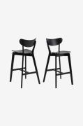 NORDFORMBarstol Roxby 2-pkSvartBarstoler & -krakkerFra Homeroom
