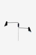 Dyberg LarsenVegglampe Cale dobbelSvartVegglamperFra Homeroom