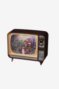 KonstsmideVannfylt lanterne Tv, snømann og tre LED 17,6 cmBrunDekorati...