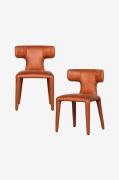 WOOODPermit spisestol - sett med 2BrunStolerFra Homeroom