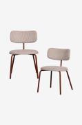 WOOODTravis spisestol - sett med 2BeigeStolerFra Homeroom
