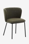 Kave HomeCiselia-stol i chenille og stål, Fsc Mix Credit, 2-pGrønnStol...