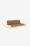 KarupBase Sovesofa m. 2 sidebokser Tre-seterBrunSovesofaerFra Homeroom