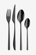 PintinoxBestikksett 24 deler Florence BlackSvartBestikkFra Homeroom