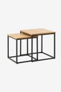 HåumCosmo Nest av bord 50x50CmSvartSofabordFra Homeroom
