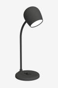 KreafunkLED-lampe/høyttaler/Qi EllieSvartBordlamperFra Homeroom