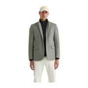 Grå Morris Stockholm Archie Herringbone Blazer Blazere