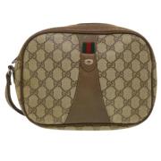 Pre-owned Beige lerret Gucci Clutch