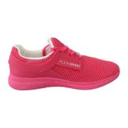 Fuxia Rødbete Polyester Runner Becky Sneakers Sko