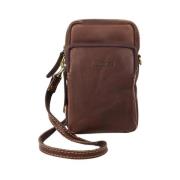 Brun Crossbody Skinnveske