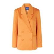 Oversized Mock Orange Blazer