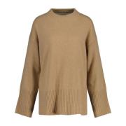 Luksuriøs Lounge C-Neck Sweater - Mørk Khaki