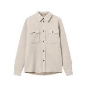 Ivory Lennon Bouclé Overshirt