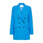 Tidløs Dobbeltspent Blazer - Princess Blue