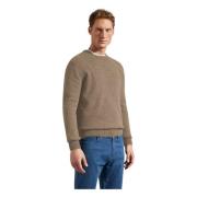 Beige Paul Shark Eco-Wool Creweck Overdeler