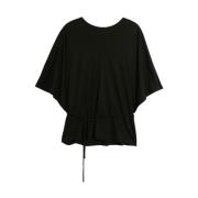 Sort Filippa K Shay Jersey Top T-Skjorte