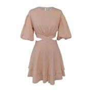 Inez Caprera Cut Out Dress - Rosate Blush