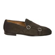 Brun Semsket Loafers for Menn