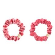 Velvet Mini Scrunchie Candy Pink