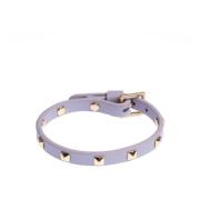 Leather Stud Bracelet Mini Light Lavendel