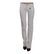 Hvite Slim Fit Jeans Bukser