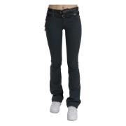 Svart Slim Flared Denim Jeans