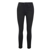 Vintage Svart High Rise Skinny Jeans