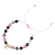 Stone Bead Bracelet 6 MM Funky Rose