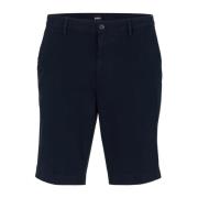 Stretch-Bomull Gabardine Shorts - Marine