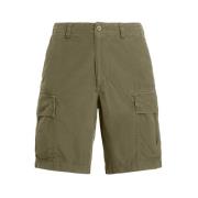 Grønn Relaxed Fit Ripstop Cargo Shorts