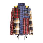 Patchwork Plaid Check Kåpe