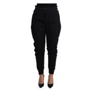 Svart Logo Jogger Sweatpants