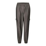 Cargo-inspirerte Jog Pants i Mørkegrå Chambray