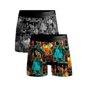 Svart Montana 2Pk Bomull Boxershorts