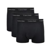 Sort Bomullsstretch Trunks 3-Pack Undertøy