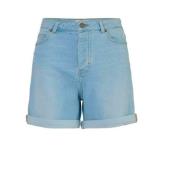 Høytlivs vide ben denim shorts