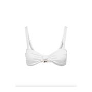 Hvit Only Onlkacee Struc. Knot Bikini Top Badetøy