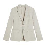 Beige J.Lindeberg Hopper U Super Linen Blazer Blazere