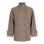 Pippa Twill Jacket - Sand Melange