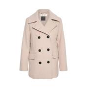 Ecru Sailor Coat - Stilig Ulljakke