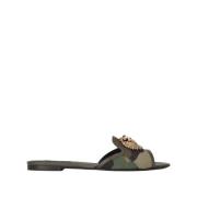 Army Green Camouflage Heart Slide Sandaler