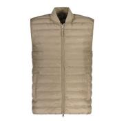 Lett Polstret Bomber Vest - Kald Beige