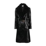 Shearling Skinn Trenchcoat