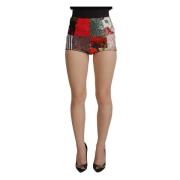 Multifarget Patchwork Jacquard Shorts