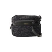 Svart lerret Versace Crossbody Bag